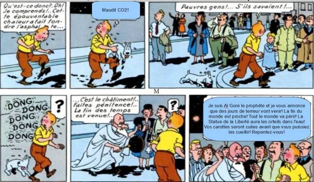 Tintin et le CO2 mystérieux
