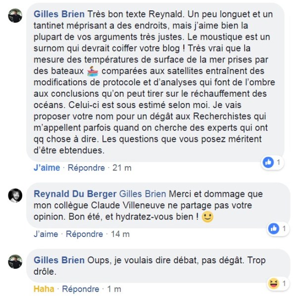 réponse Gilles Brien